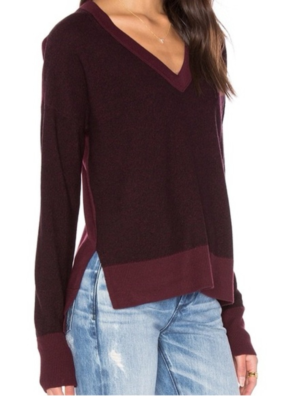 RAG & BONE $225 • Size Small • “Taylor" V-Neck Merino Wool Sweater fall 2015